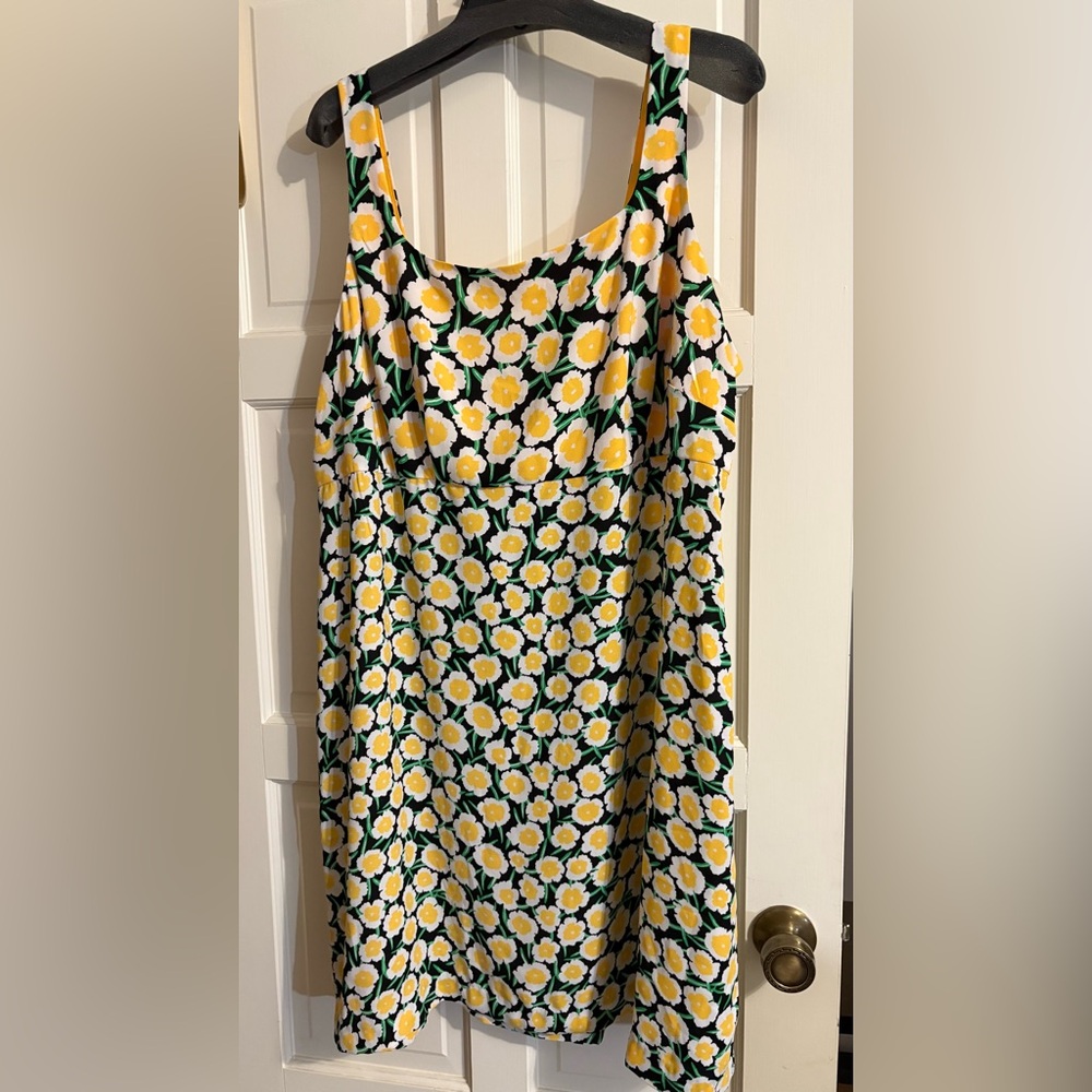 Diane Von Furstenberg X Target Yellow and White Floral Sundress Sz 20